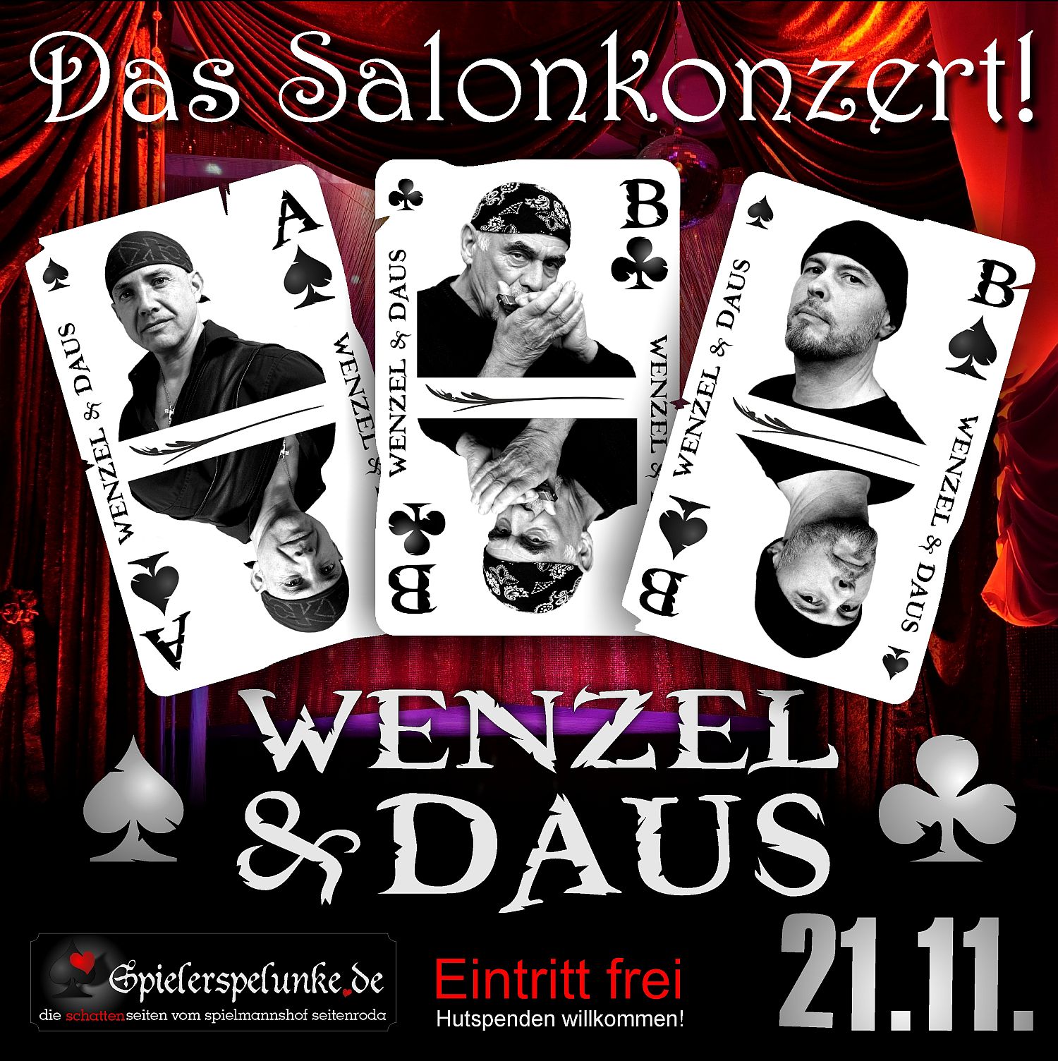 Salonkonzert mit der Hofkapelle Wenzel & Daus live in der Spielerspelunke Salonkonzert mit der Hofkapelle Wenzel & Daus live in der Spielerspelunke